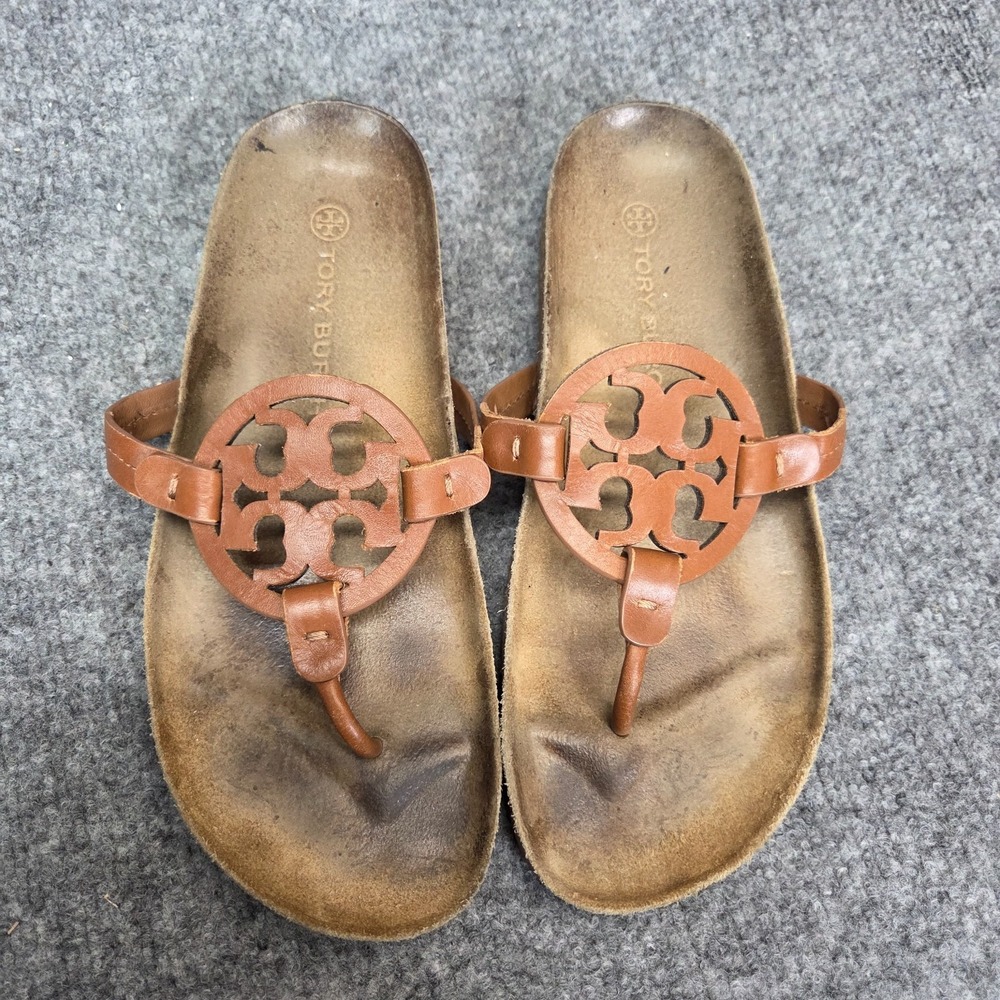 Tory Burch Miller Cloud Women's Sandals Aged Camello Size 9